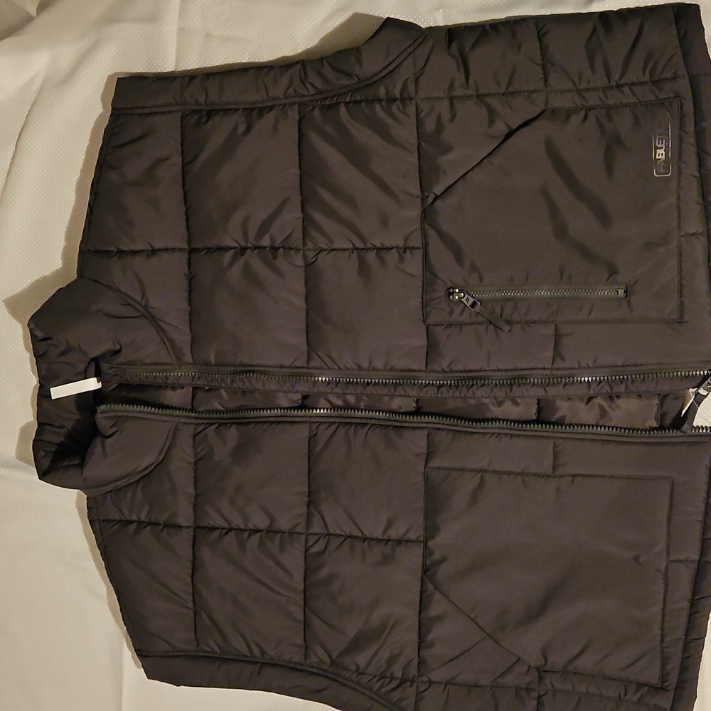 Fabletics oversize puffer vest - dark gray
